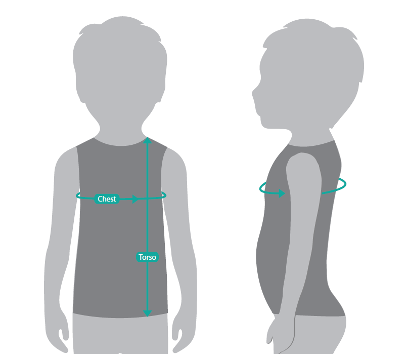 diagrama de tallas de camisas para niños